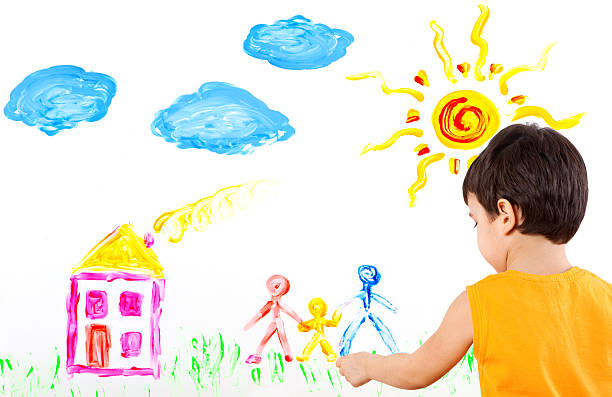 istock child creates art picture with paints 119808874