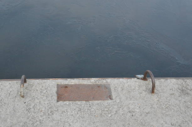 istock Winter river mooring with mooring the elements 1198089783