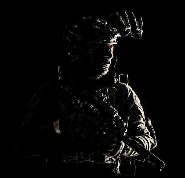 istock Special operations forces soldier low key portrait 1198089960