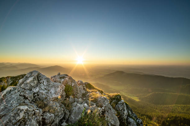 istock a day in the mountains with bright blue sky 1198095069
