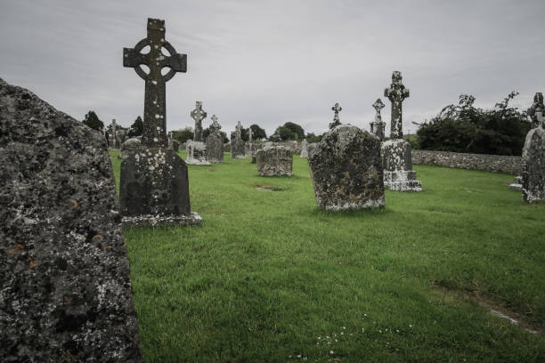 ruins and cemetery of the 6th century monastery of Clonmacnoise