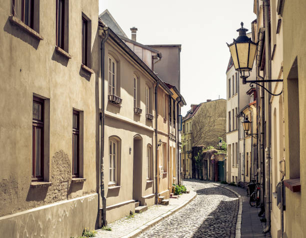 old alley in city Wismar