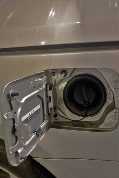 istock Fuel cover flap open ready to fill up 1198105462