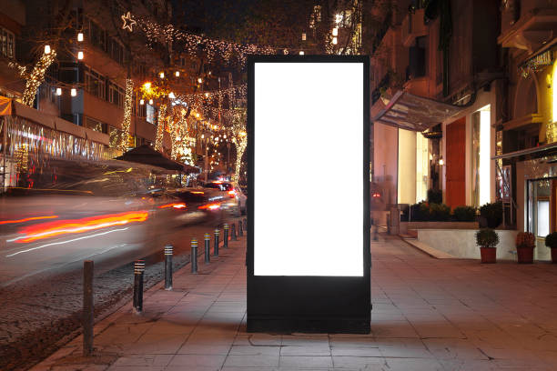 istock Blank billboard on night street 1198105715