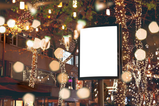 istock Blank billboard on night street 1198105717