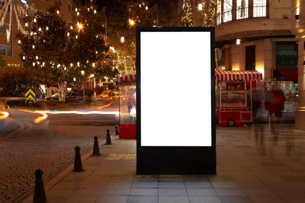 istock Blank billboard on night street 1198105718