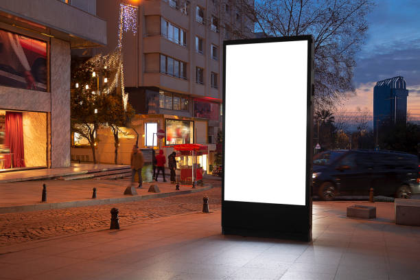 istock Blank billboard on night street 1198105720