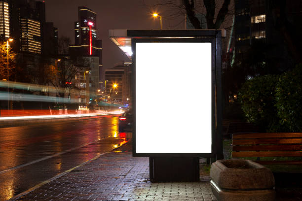 istock Blank billboard on night street 1198105723