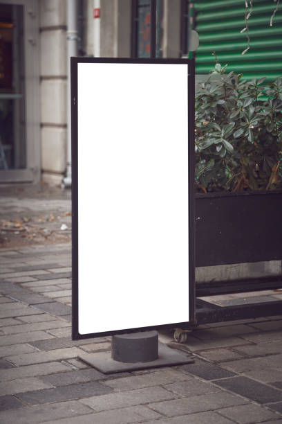 istock Blank billboard in front of cafe 1198105732