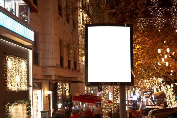 istock Blank billboard on night street 1198105745