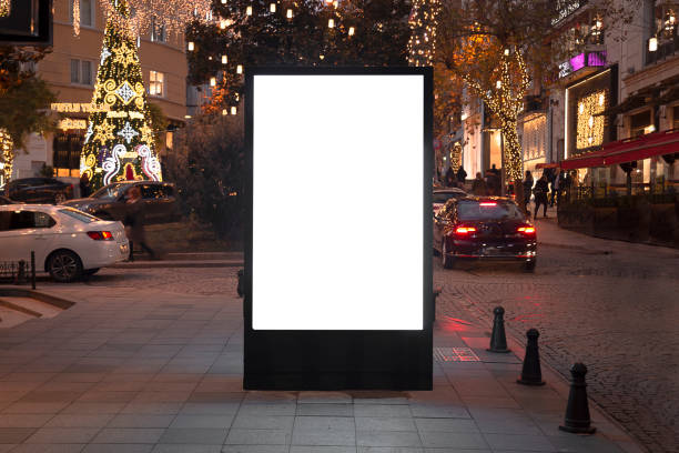 istock Blank billboard on night street 1198105746