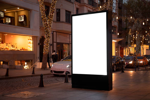 istock Blank billboard on night street 1198105748