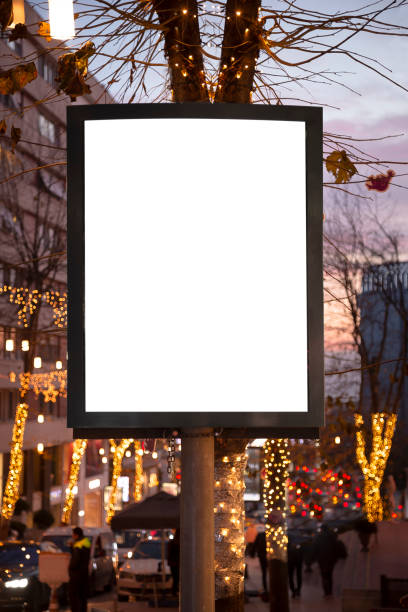 istock Blank billboard on night street 1198105757