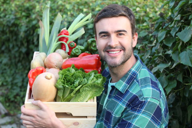 istock Vegan man with sustainable lifestyle 1198106405