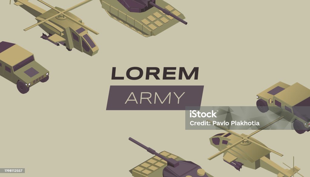 Military Header Graphics Modern Army Flat Banner Vector Template Military Service Poster Design ...
