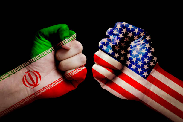 istock Iran and USA crisis war backgrounds concept 1198117320