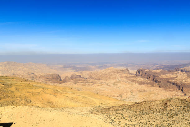 istock Arabah valley desert panorama with mountains in Jordan 1198118597