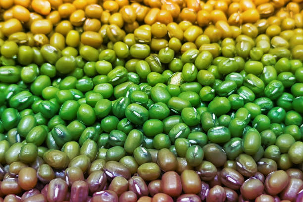 istock Green beans or fresh green pea in spices texture background 1198123914