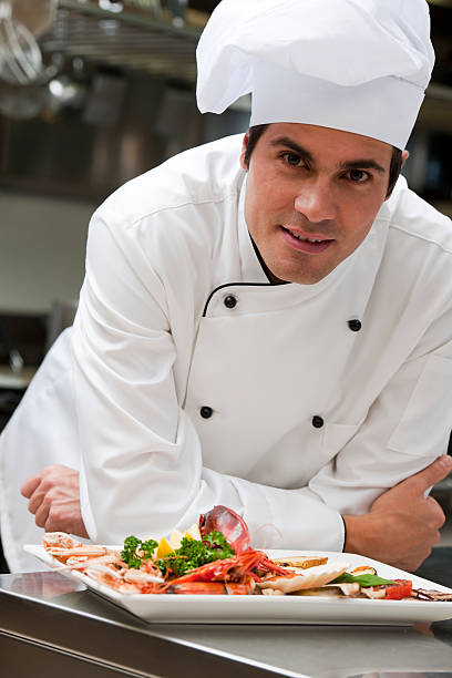 istock Male Chef in The Restaurant 119812482