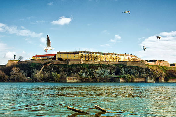 Danube river near Zemun area , Belgrade city