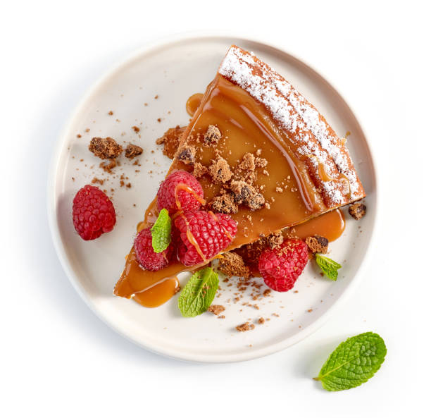 piece of caramel cheesecake