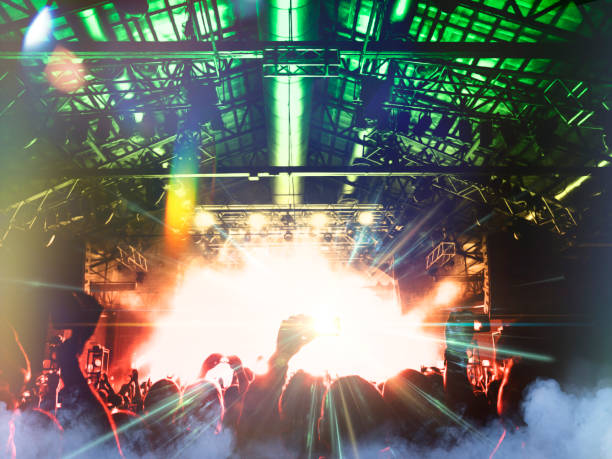 istock Concert crowd in front of a live stage 1198131239