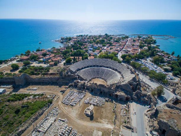 istock Drone view of Side / Antalya 1198131269