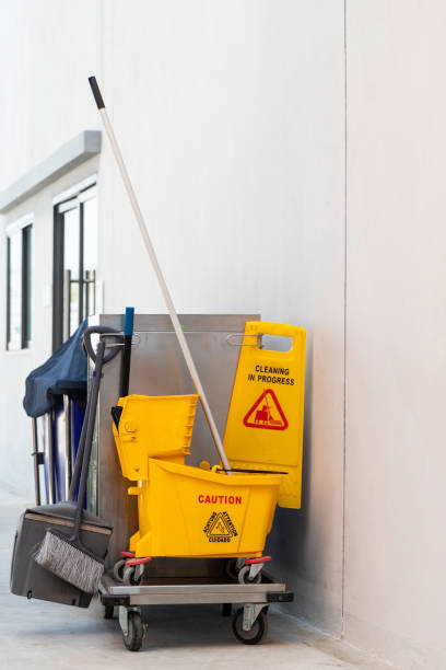 istock Mop bucket on cleaning in process 1198131304