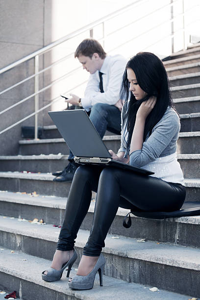 istock Young woman working on laptop 119813159