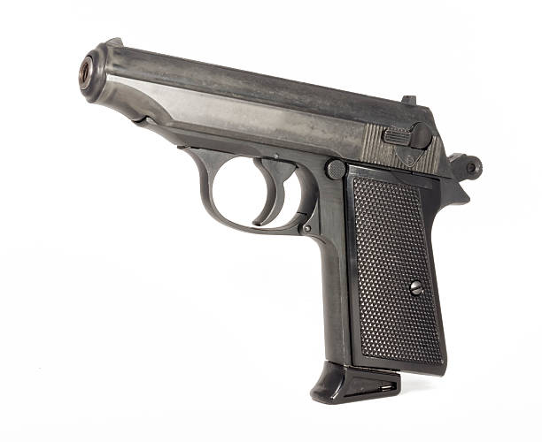 istock The close up of a pistol 119813196