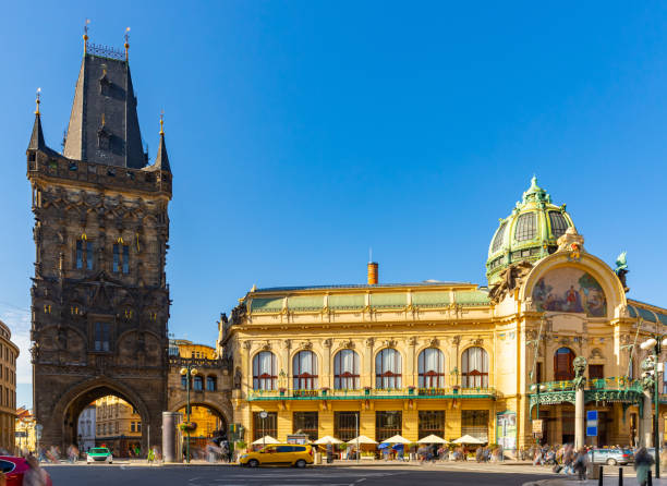 istock Powder Tower in Prague, Czech Republic 1198140756