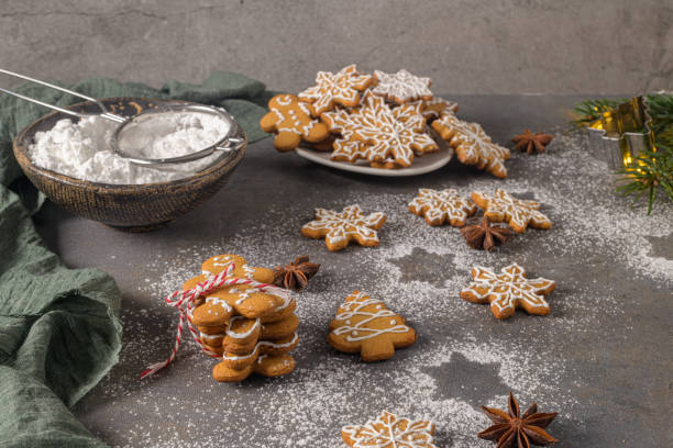 istock Christmas cookies on kitchen countertop 1198141137