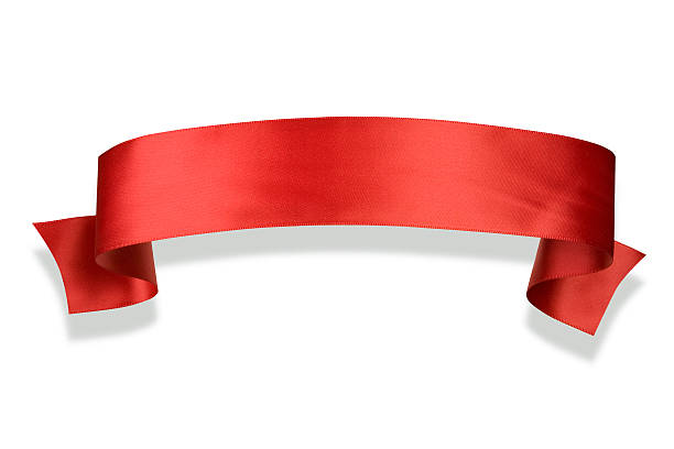 istock Elegance red ribbon banner 119814250