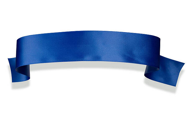 istock Elegance blue ribbon banner 119814252