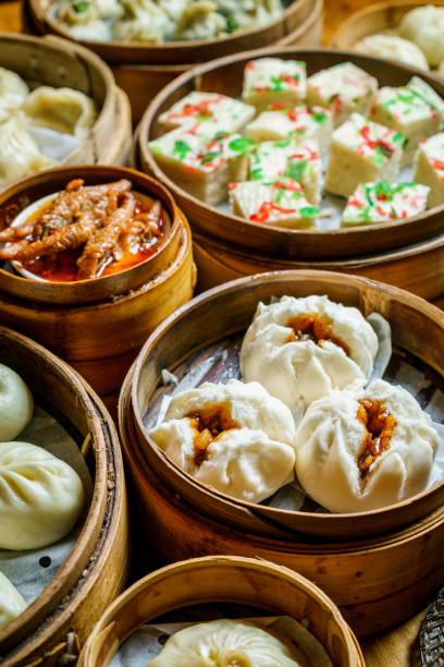istock Steamed asian dumplings 1198150157