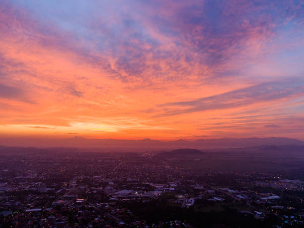 Sunrise in the city of San Pedro Sula, Honduras