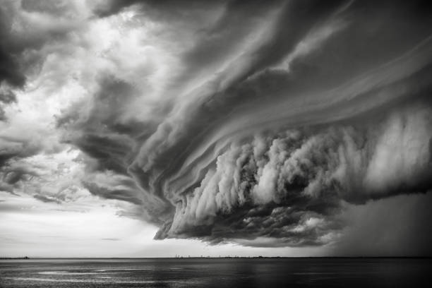 Epic super cell storm cloud in Australia stock photo