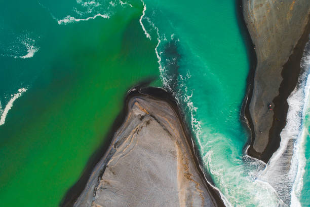 istock Lake water meeting sea. 1198164673