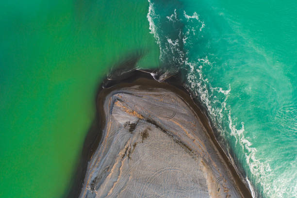 istock Lake water meeting sea. 1198164683