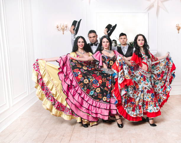 istock three attractive female dancers performing a Gypsy dance 1198165737