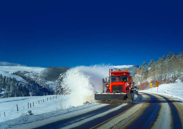 istock Snow plow Colorado Highway USA 1198169996