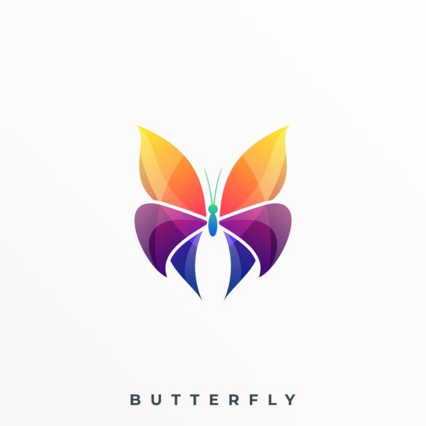 Butterfly Color Illustration Vector Template Butterfly Color Illustration Vector Template. Suitable for Creative Industry, Multimedia, entertainment, Educations, Shop, and any related business. butterfly wing patterns stock illustrations
