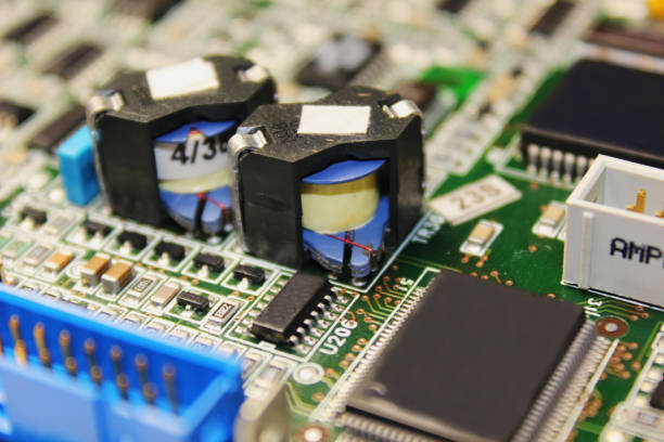 istock Closeup of electronic circuit board or PCB printed circuit board 1198191735
