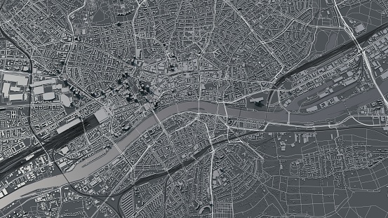 3d map of Frankfurt am Main