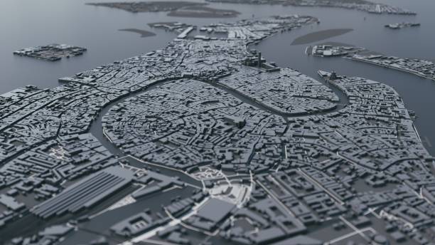 istock Venice city map of 3d 1198197313