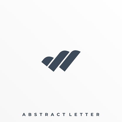Abstract Letter Illustration Vector Template. Suitable for Creative Industry, Multimedia, entertainment, Educations, Shop, and any related business.