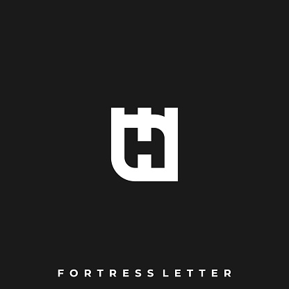 Town Letter H Illustration Vector Template. Suitable for Creative Industry, Multimedia, entertainment, Educations, Shop, and any related business.