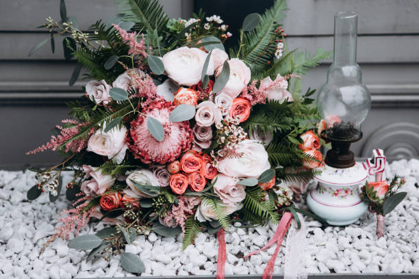 istock Amazing wedding flowers. Wedding bouquet. 1198203436