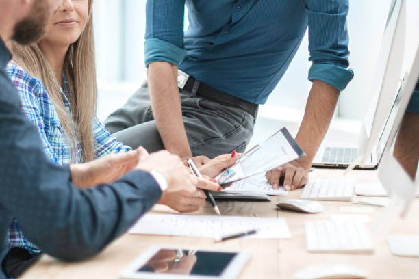 istock close up. business team analyzing financial data for a startup 1198207249