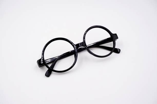 istock Costume prop - thick round rim glasses 1198208978